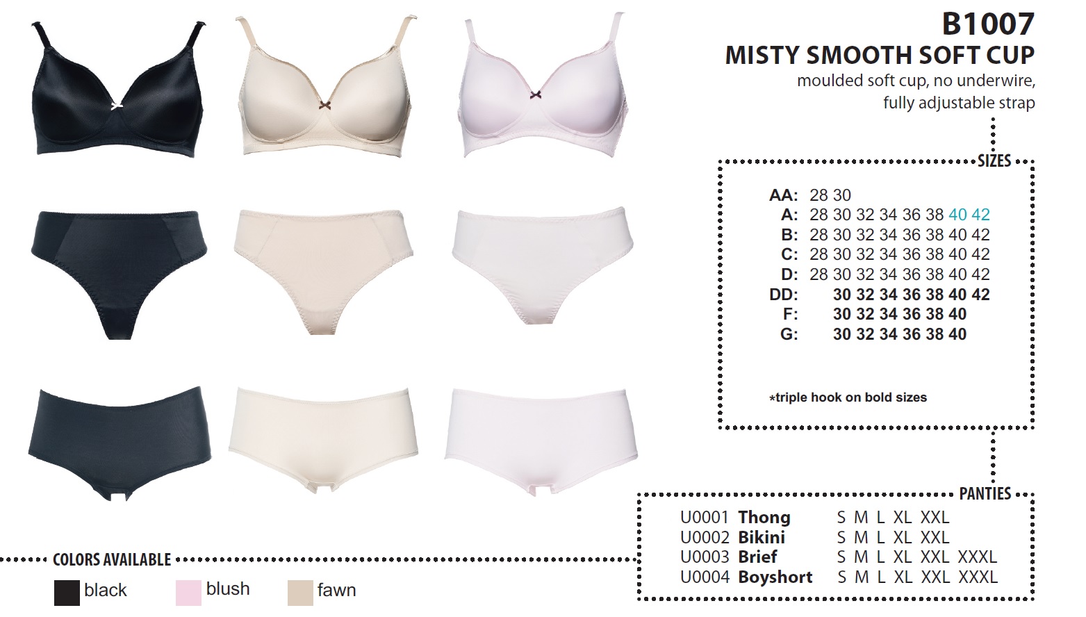 Fit Fully Yours Lingerie – Misty Smooth Soft Cup
