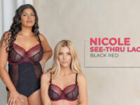 Nicole See-Thru Lace – Black Red