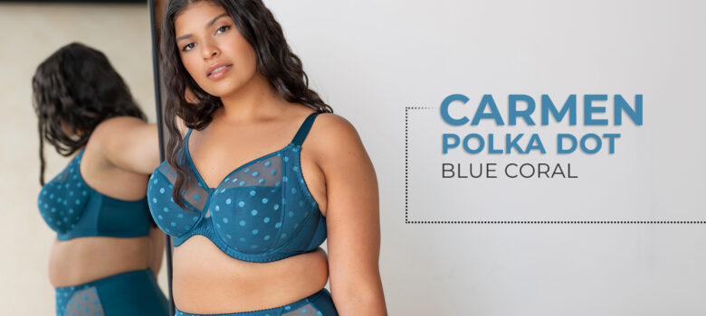 Carmen Polka-Dot – Blue Coral